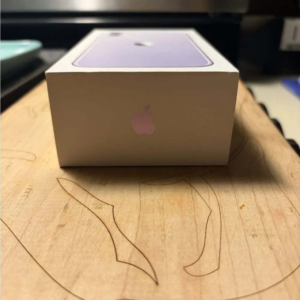 Empty iPhone 11 Purple Box